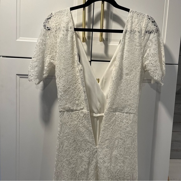 Lulu’s White Glorious Love Lace V-neck Jumpsuit - Picture 7 of 13